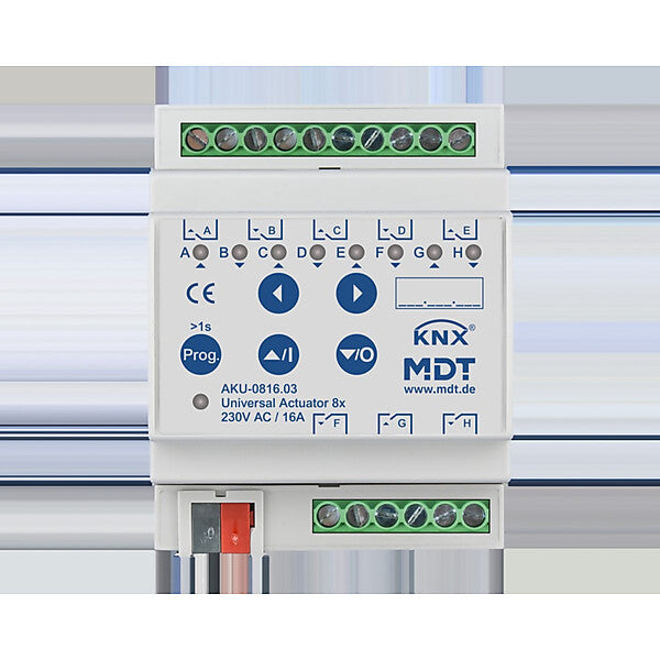 MDT technologies Universalaktor 8-fach 4TE REG,16A,230VAC,100µF AKU-0816.03